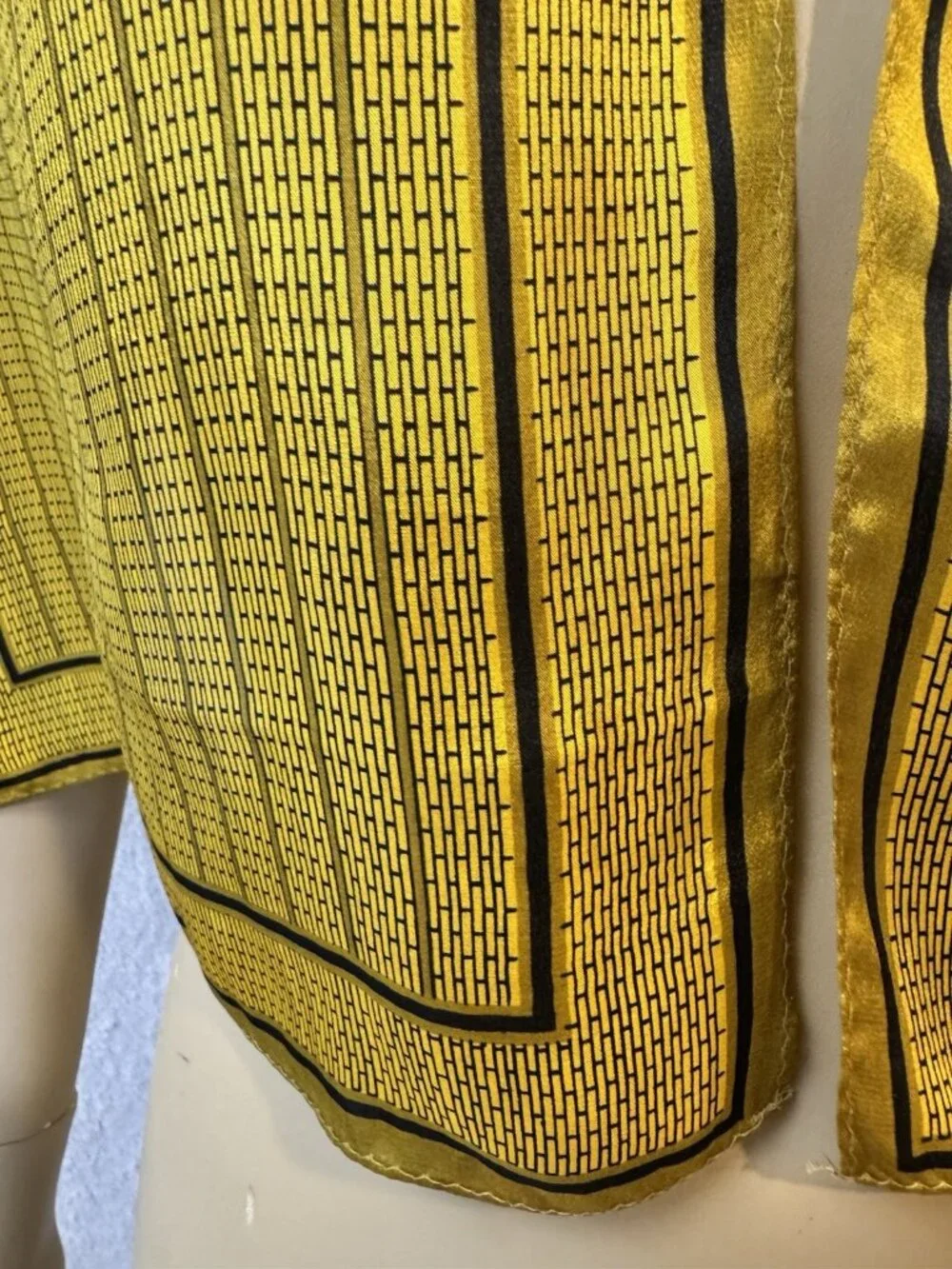 Vintage GLENTEX Silk Scarf, Muted Geometrics, Classic, Unisex 13